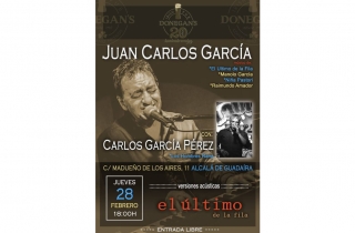 Juan Carlos Garca y Carlos Garca en directo en Donegans este jueves