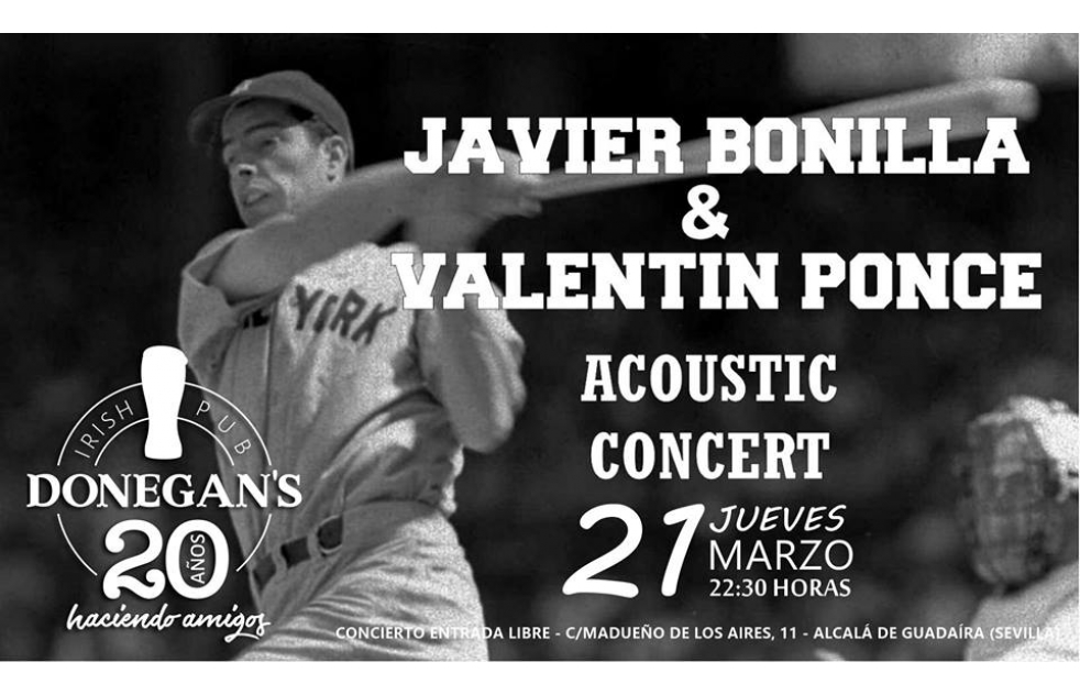 Javier Bonilla y Valentn Ponce un do musical de amplia trayectoria para este jueves en Donengans