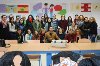 Encuentro entre Paz y Bien y los alumnos del IES Doa Leonor de Guzmn